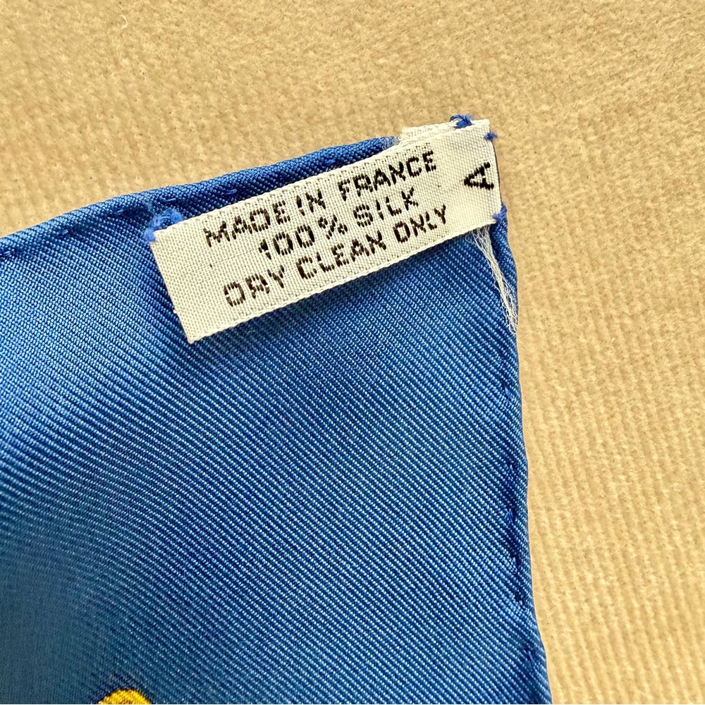 Hermès Musée Silk Scarf Carré 90 Philippe Ledoux Blue Nautical With Box - Picture 12 of 15